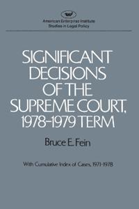 Bokomslag för "Significant Decisions of the Supreme Court"