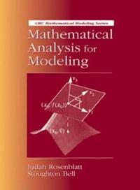 Bokomslag för "Mathematical Analysis for Modeling"