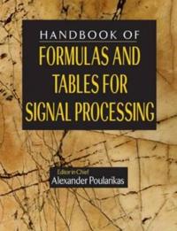 Bokomslag för "Handbook of Formulas and Tables for Signal Processing"