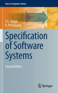 Bokomslag för "Specification of Software Systems"