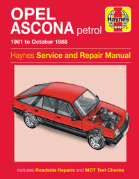 Opel Ascona Petrol (81 - 88) Haynes Repair Manual