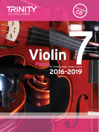Kirjan kansi "Violin Exam Pieces Grade 7 2016-2019"