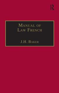 Manual of Law French