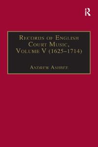 Bokomslag för "Records of English Court Music"