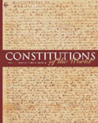 Kirjan kansi "Constitutions of the World"