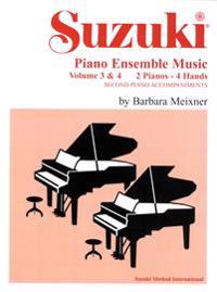 Suzuki Piano Ensemble Musicv. 3 & 4 for Piano Duo