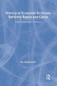 Kirjan kansi "History of Economic Relations between Russia and China"