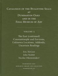 Kirjan kansi "Catalogue of Byzantine Seals at Dumbarton Oaks and in the Fogg Museum of Art"