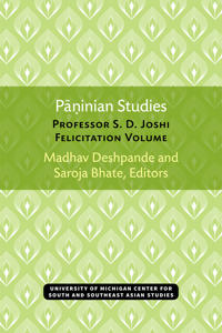 Paninian Studies