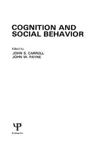 Cognition and Social Behavior