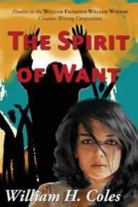 Kirjan kansi "The Spirit of Want"