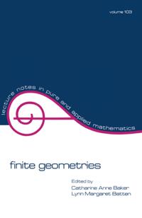 Lecture Notes in Pure and Applied Mathematics
