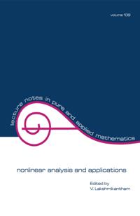 Lecture Notes in Pure and Applied Mathematics