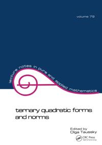 Lecture Notes in Pure and Applied Mathematics