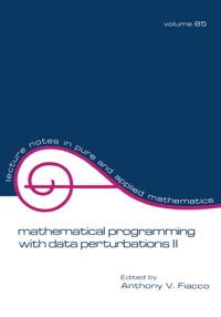 Lecture Notes in Pure and Applied Mathematics