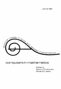 Lecture Notes in Pure and Applied Mathematics