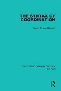 Routledge Library Editions: Syntax