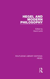 Routledge Library Editions: Hegel
