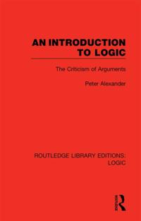 Routledge Library Editions: Logic