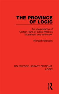 Routledge Library Editions: Logic