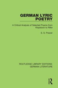 Routledge Library Editions: German Literature