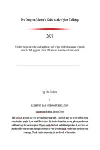 Pro Dungeon Master's Guide to the Cyber Tabletop