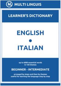 English-Italian (the Step-Theme-Arranged Learner's Dictionary, Steps 1 - 4)