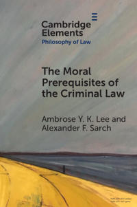 Kirjan kansi "The Moral Prerequisites of the Criminal Law"