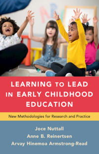 Kirjan kansi "Learning to Lead in Early Childhood Education"