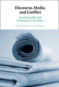 Kirjan kansi "Discourse, Media, and Conflict"