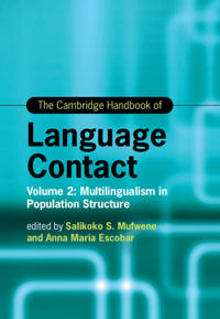 Kirjan kansi "The Cambridge Handbook of Language Contact"