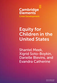 Kirjan kansi "Equity for Children in the United States"