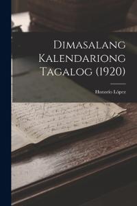 Dimasalang Kalendariong Tagalog (1920)