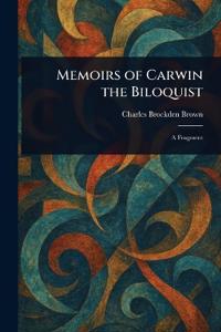 Bokomslag för "Memoirs Of Carwin The Biloquist"