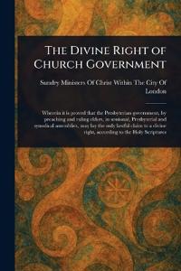 Kirjan kansi "The Divine Right of Church Government"