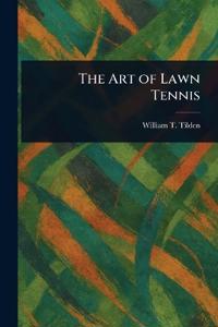 Kirjan kansi "The Art of Lawn Tennis"