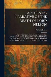Kirjan kansi "Authentic Narrative of the Death of Lord Nelson"