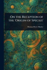 Bokomslag for "On the Reception of the 'Origin of Species'"