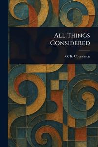 Bokomslag för "All Things Considered"