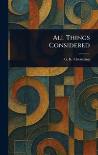 Bokomslag för "All Things Considered"
