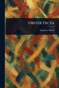 Bokomslag för "Obiter Dicta"