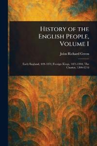 Kirjan kansi "History of the English People, Volume I"