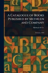 Bokomslag för "A Catalogue of Books Published by Methuen and Company"
