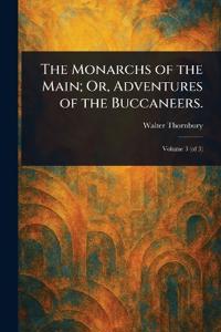 Kirjan kansi "The Monarchs of the Main; Or, Adventures of the Buccaneers."