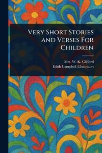 Bokomslag för "Very Short Stories and Verses for Children"