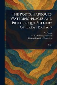 Kirjan kansi "The Ports, Harbours, Watering-places and Picturesque Scenery of Great Britain"