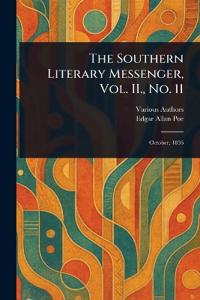 Kirjan kansi "The Southern Literary Messenger, Vol. II., No. 11"