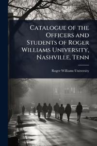 Catalogue of the Officers and Students of Roger Williams University, Nashville, Tenn