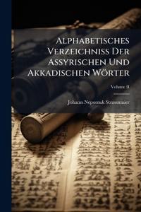 Kirjan kansi "Alphabetisches Verzeichniss Der Assyrischen Und Akkadischen Wörter"
