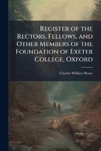 Kirjan kansi "Register of the Rectors, Fellows, and Other Members of the Foundation of Exeter College, Oxford"